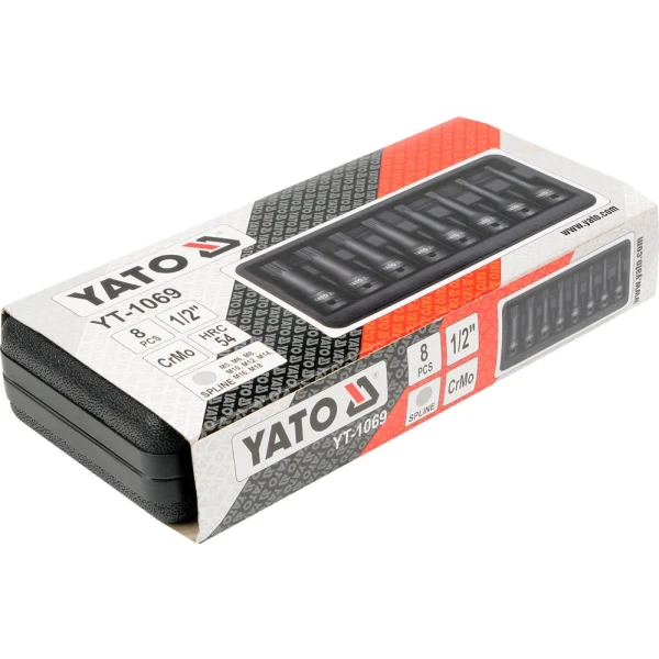 Jgos Dados Impacto Imbus Spline 1/2 Macho 8 Piezas Yt-1069 Yato